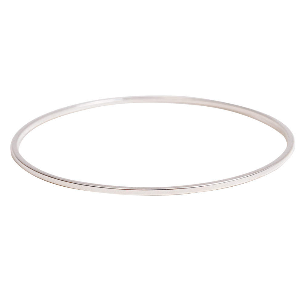 Bangle Bracelet Flat Small<br> Sterling Silver "Retiring"