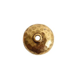 Beadcap Hammered Antique Gold