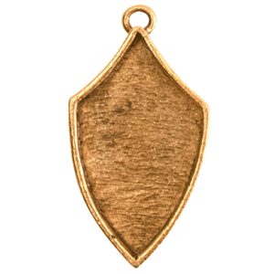 Crest Pendant Regiment Antique Gold