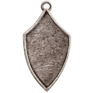 Crest Pendant Regiment Antique Silver