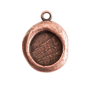Crest Pendant Seal Antique Copper