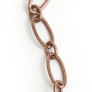 Large Oval Link Chain Antique Copper
