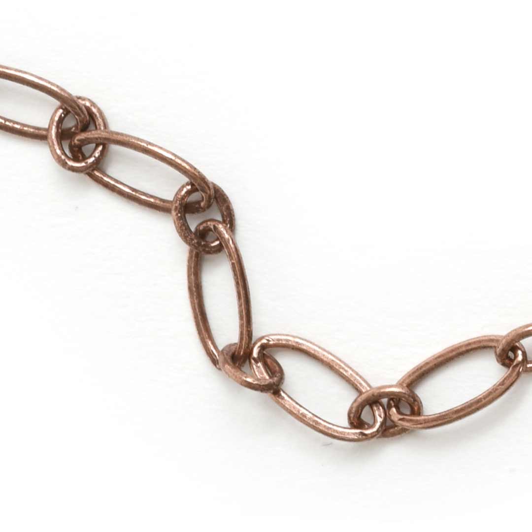 Large Oval Link Chain Antique Copper