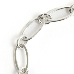 Large Oval Link Chain Sterling Silver Plate