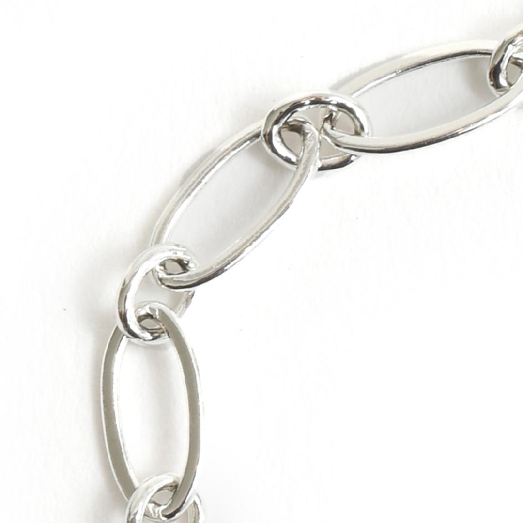 Large Oval Link Chain Sterling Silver Plate