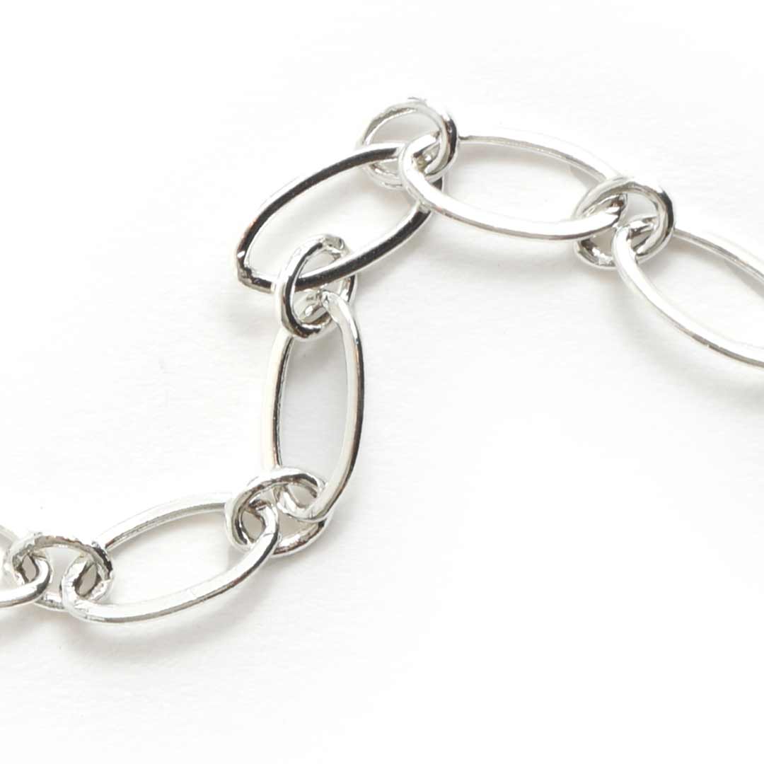Large Oval Link Chain Sterling Silver Plate