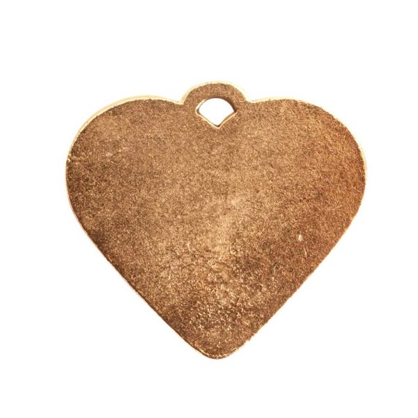 Large Pendant Heart Antique Gold