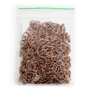 Large Textured Cable Chain Antique Copper