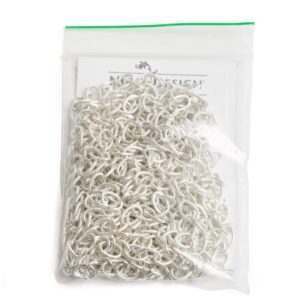 Large Textured Cable Chain Sterling Silver Plate