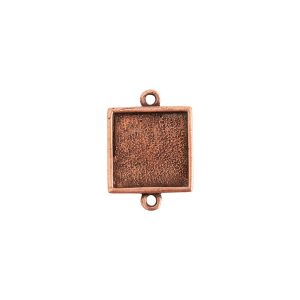 Mini Link Double Loop Square Antique Copper