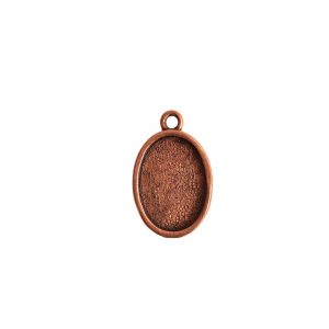 Mini Link Single Loop Oval Antique Copper