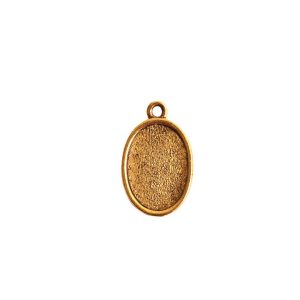 Mini Link Single Loop Oval Antique Gold
