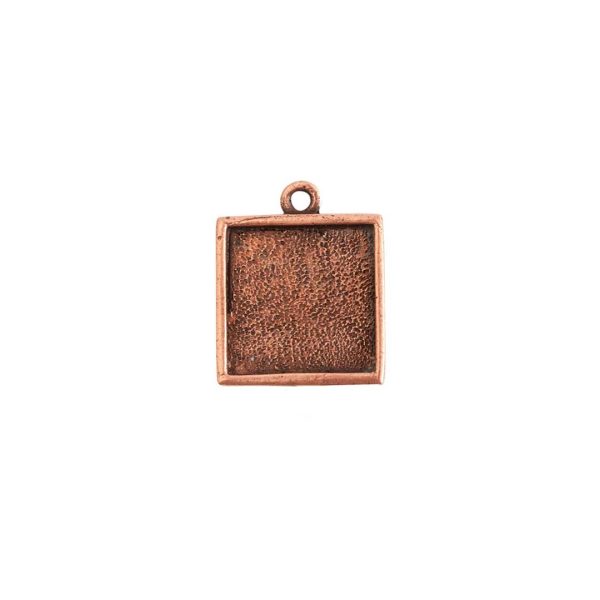Mini Link Single Loop Square Antique Copper