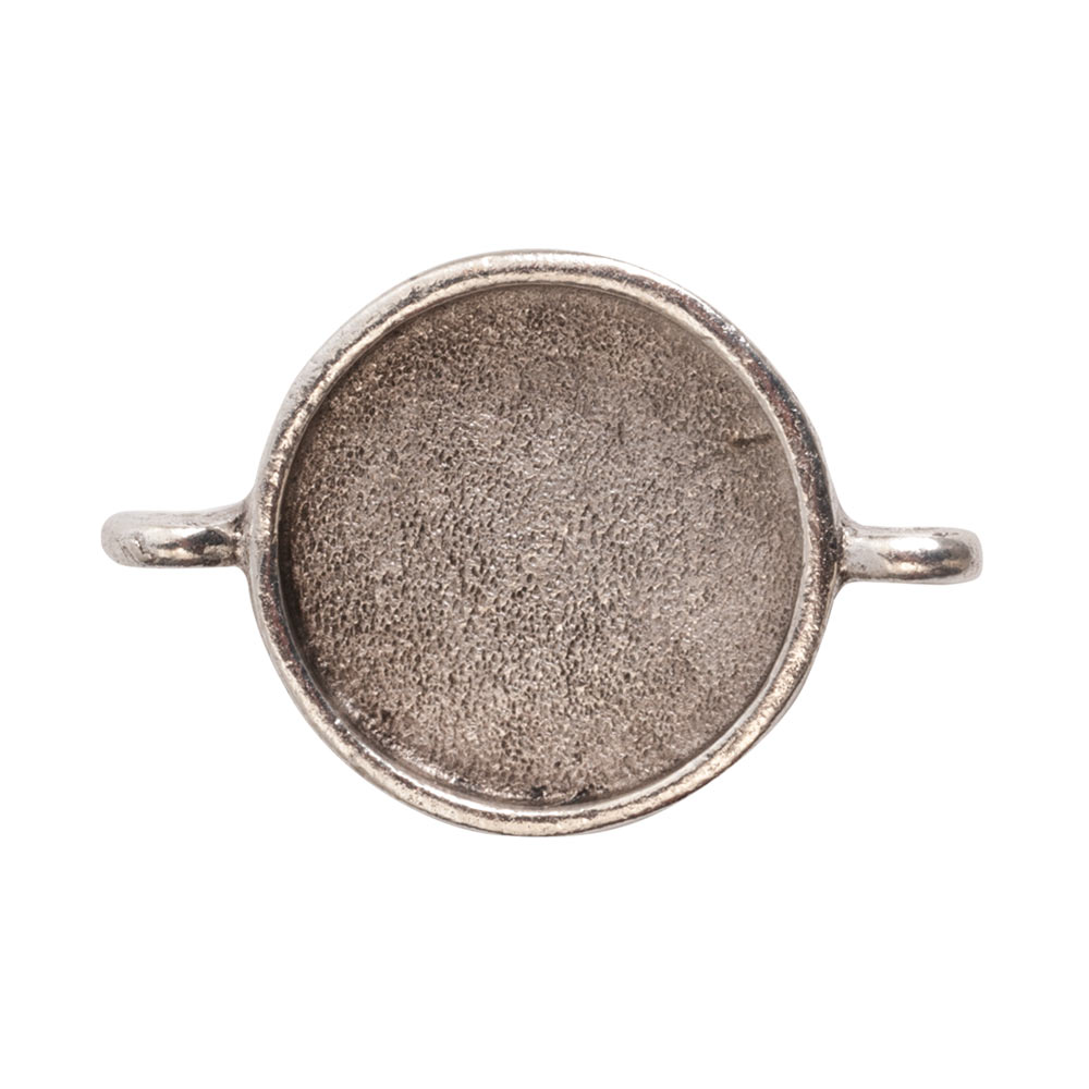Small Link Circle <br>Antique Silver