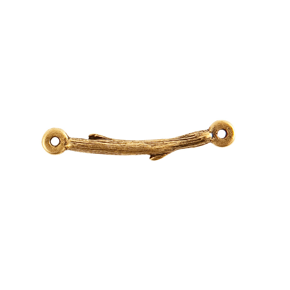 Twig Connector Bar Mini <br>Antique Gold