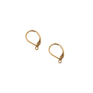 Ear Wire Leverback SmallAntique Gold Nickel Free