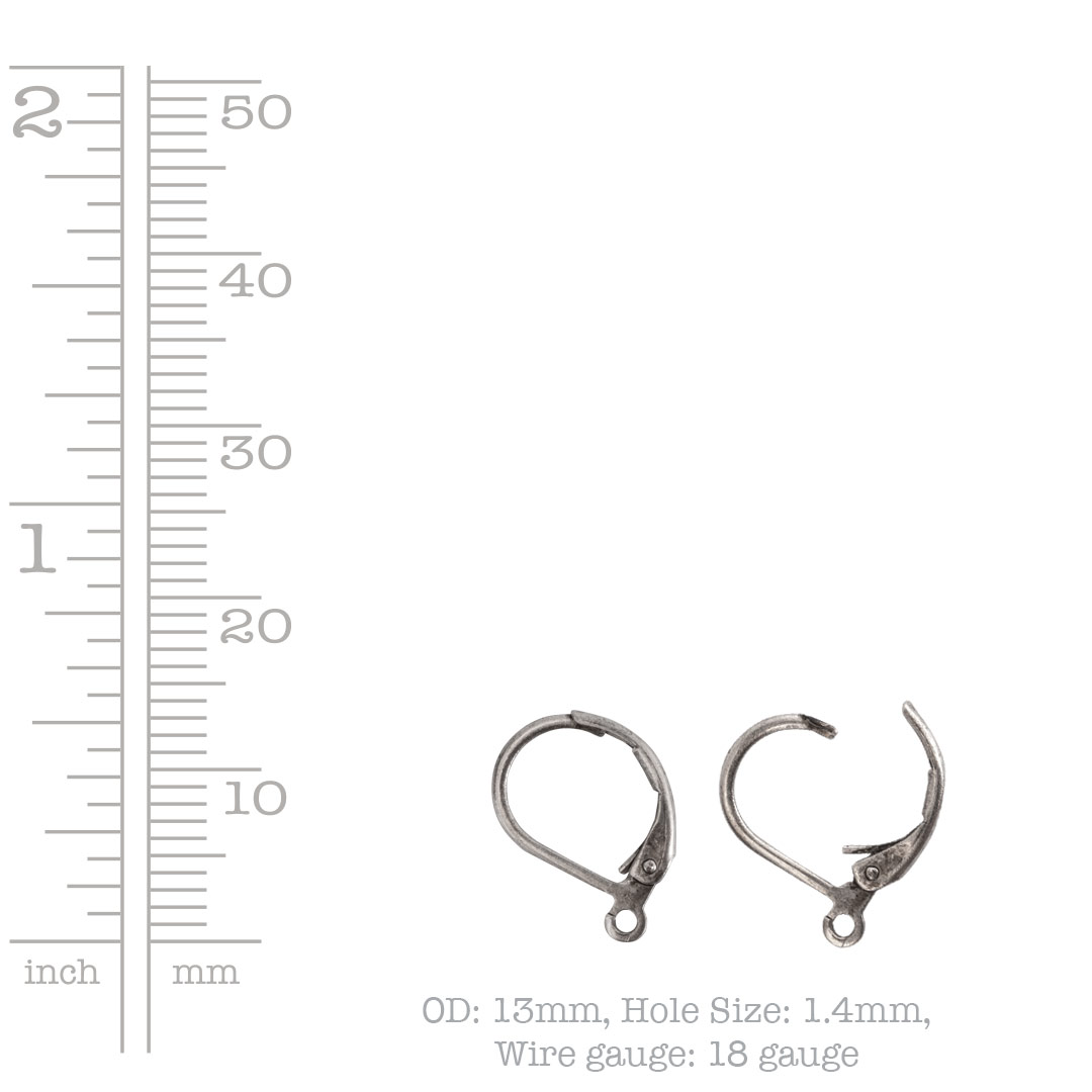 Sterling silver lever back earrings ear wire findings jewelry