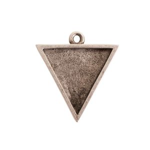 Large Pendant TriangleAntique Silver