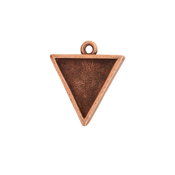 Small Pendant TriangleAntique Copper