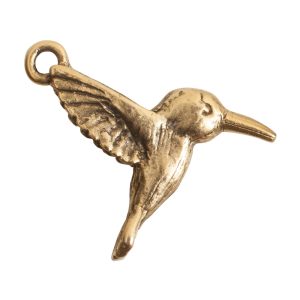 Charm Hummingbird<br>Antique Gold