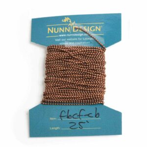 Faceted Bead Chain FineAntique Copper
