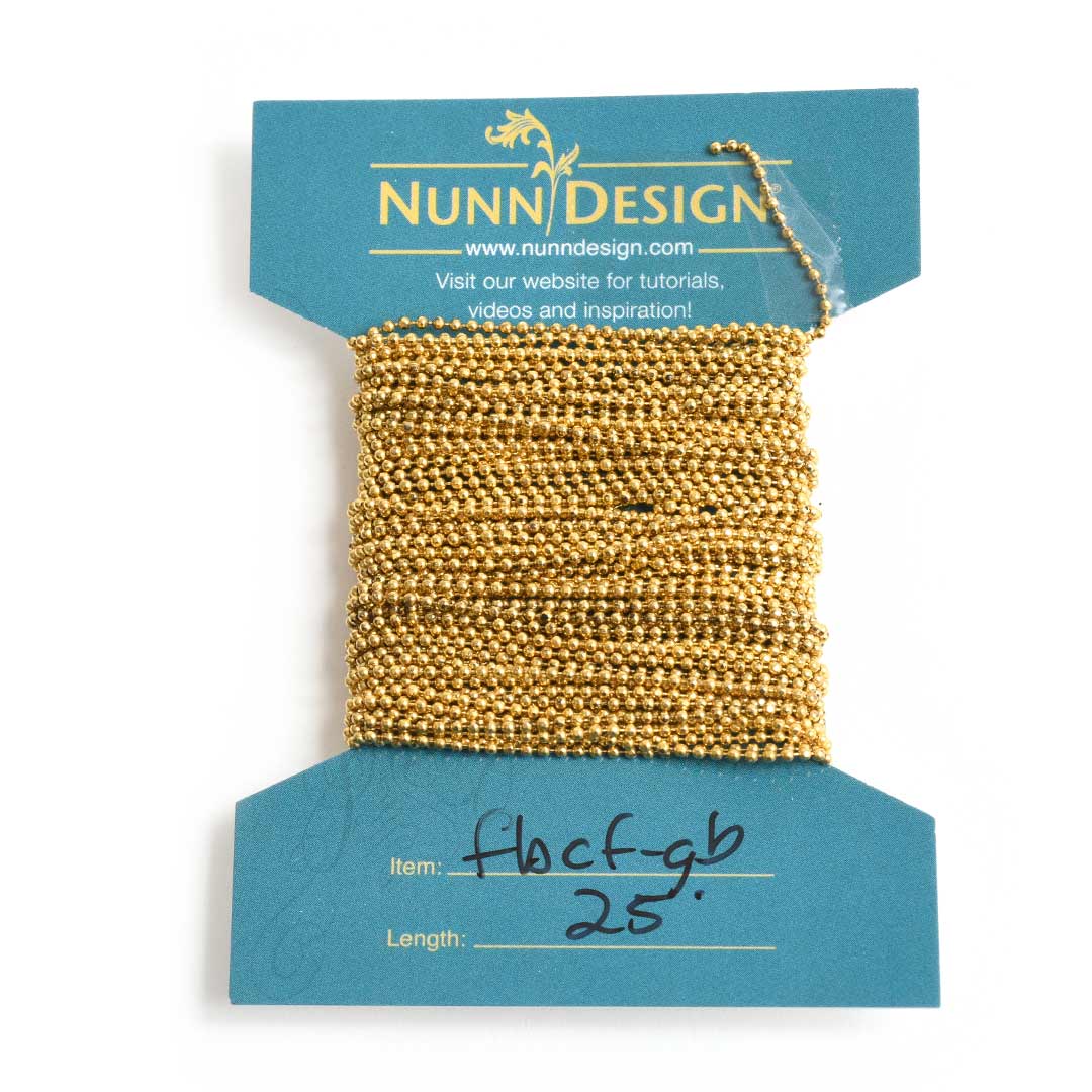 Faceted Bead Chain FineAntique Gold