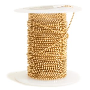 Faceted Bead Chain FineAntique Gold