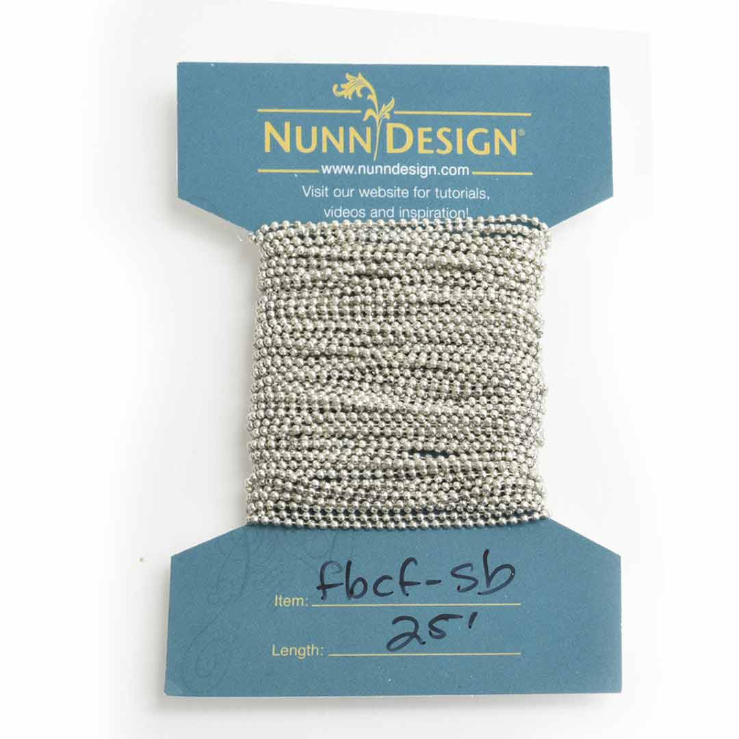 Faceted Bead Chain FineAntique Silver