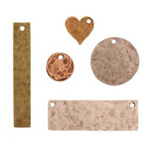 Hammered Flat Tags
