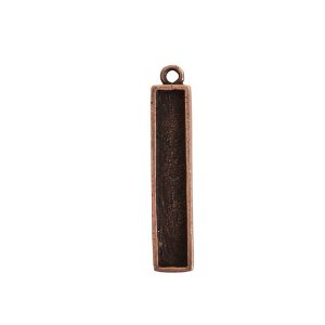 Itsy Link Single Loop RectangleAntique Copper