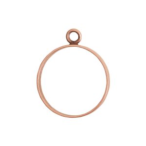 Open Frame Large Circle Single LoopAntique Copper