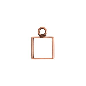 Open Frame Mini Square Single LoopAntique Copper