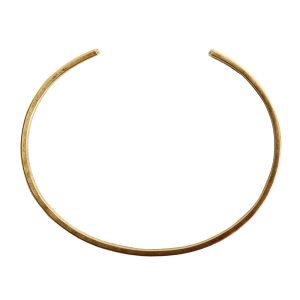 Cuff Bracelet Hammered Thin<br>Antique Gold