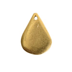 Flat Tag Mini Drop Antique Gold