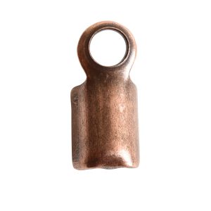 Ribbon End Leather Connector 3mm<br>Antique Copper