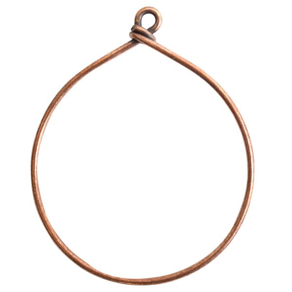 Wire Frame Large HoopAntique Copper