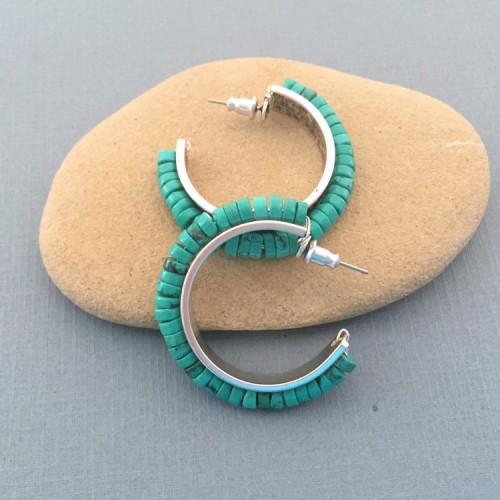 Turquoise Channel Earrings