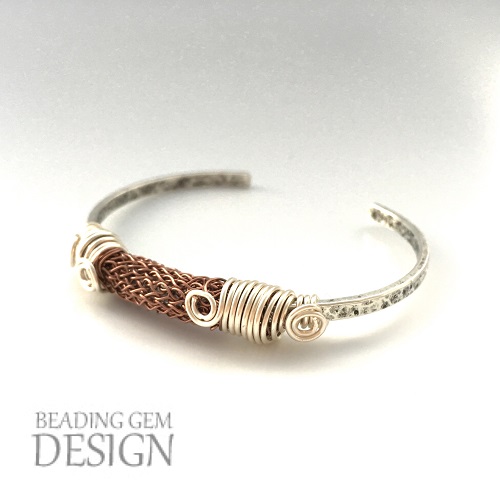 antique+bronze+wire+knit+bangle