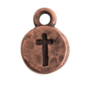 Charm Itsy Spiritual Cross<br>Antique Copper