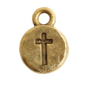 Charm Itsy Spiritual Cross<br>Antique Gold