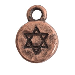 Charm Itsy Spiritual Star of David<br>Antique Copper