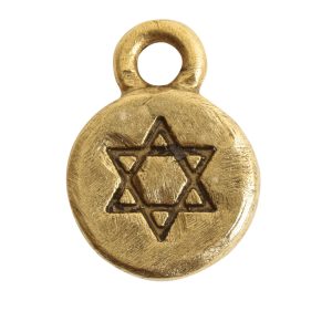 Charm Itsy Spiritual Star of David<br>Antique Gold