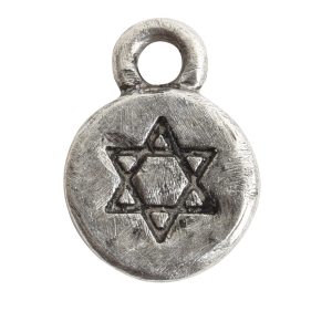 Charm Itsy Spiritual Star of David<br>Antique Silver