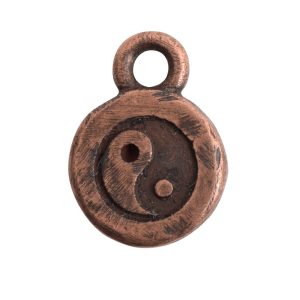 Charm Itsy Spiritual Yin Yang<br>Antique Copper