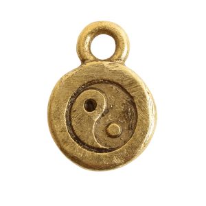 Charm Itsy Spiritual Yin Yang<br>Antique Gold