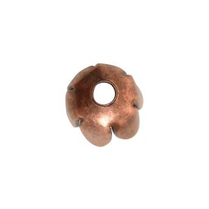 Beadcap 8mm Flower PetalAntique Copper