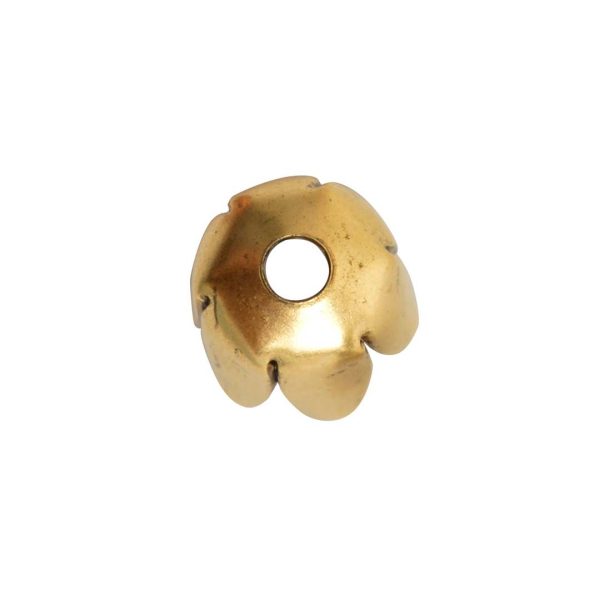 Beadcap 8mm Flower PetalAntique Gold