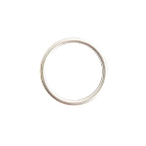 Open Frame Hoop Small<br>Sterling Silver Plate