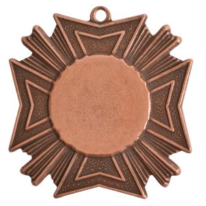 Brass Medallion Grande Starburst Single Loop<br>Antique Copper
