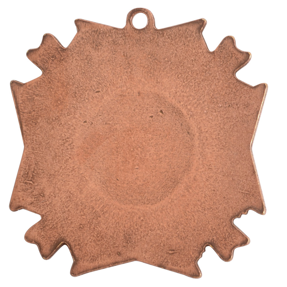 Brass Medallion Grande Starburst Single LoopAntique Copper